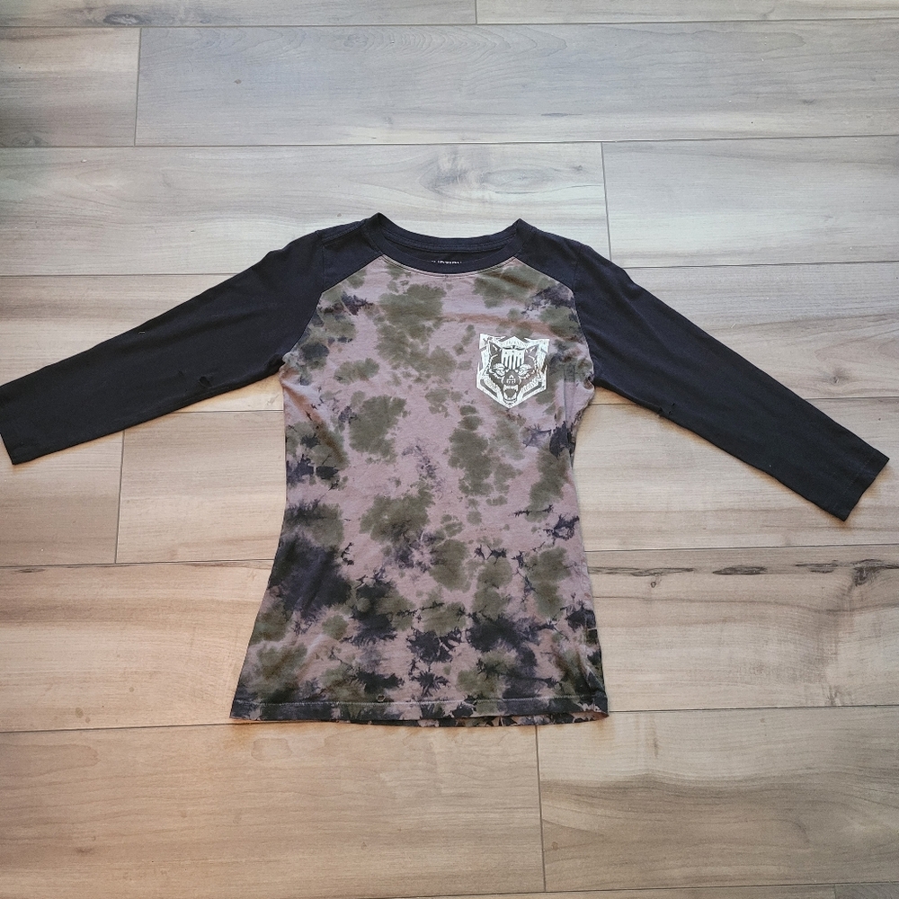 Affliction TyeDye Raglan Tee